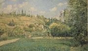 Camille Pissarro A Cowherd at Pontoise Spain oil painting artist